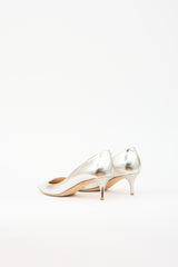 Jimmy Choo Metallic Leather Pointed Pump