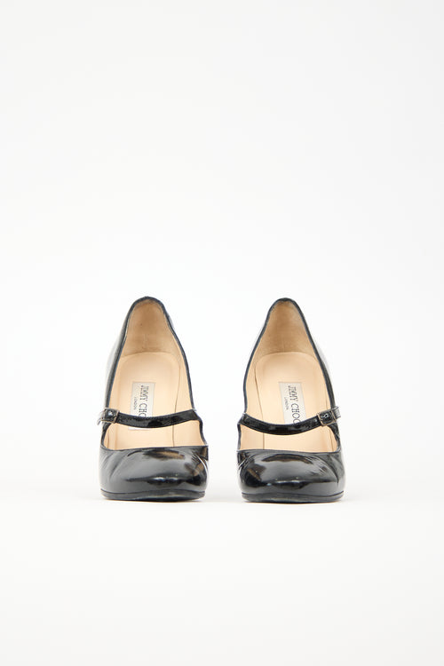 Jimmy Choo Patent Kindle Pump