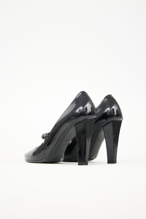 Jimmy Choo Patent Kindle Pump