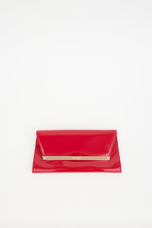 Jimmy Choo Patent Leather Margot Clutch