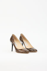 Jimmy Choo Patent Printed Pump