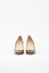 Jimmy Choo Patent Printed Pump