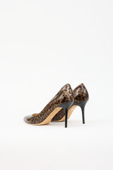 Jimmy Choo Patent Printed Pump