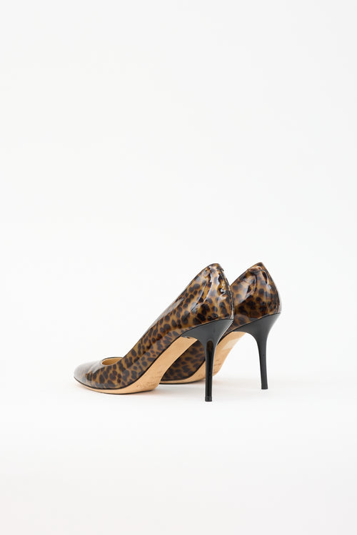 Jimmy Choo Patent Printed Pump