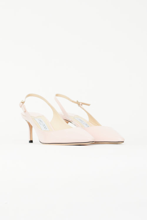 Jimmy Choo Pink Patent Erin 60 Heel