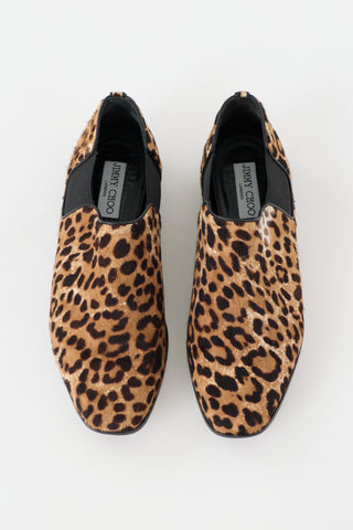 Jimmy Choo Printed Hair Glint Loafer