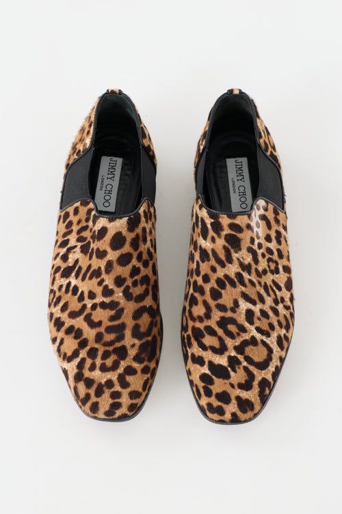 Jimmy Choo Printed Hair Glint Loafer