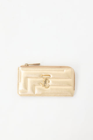 Jimmy Choo Quilted Leather Lise-Z Card Holder