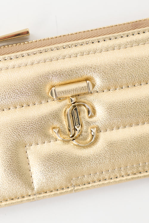 Jimmy Choo Quilted Leather Lise-Z Card Holder