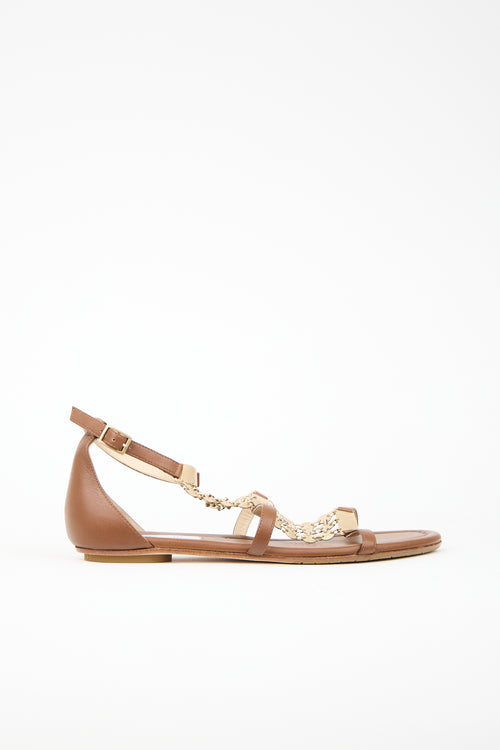 Jimmy Choo Leather Wyatt Discs Sandal