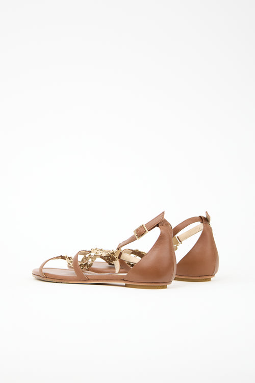 Jimmy Choo Leather Wyatt Discs Sandal