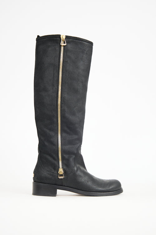 Jimmy Choo Suede Doreen Riding Boot