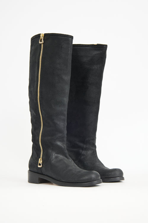 Jimmy Choo Suede Doreen Riding Boot