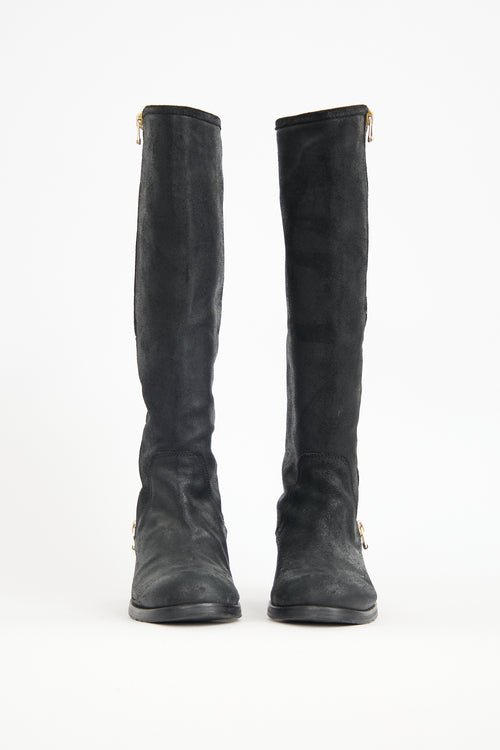 Jimmy Choo Suede Doreen Riding Boot