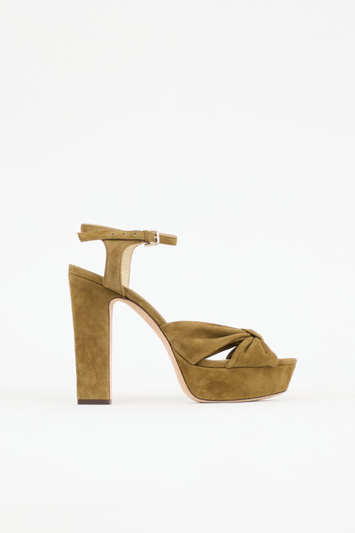 Jimmy Choo Suede Heloise Heel