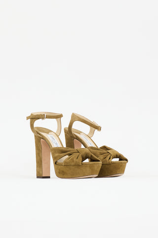 Jimmy Choo Suede Heloise Heel