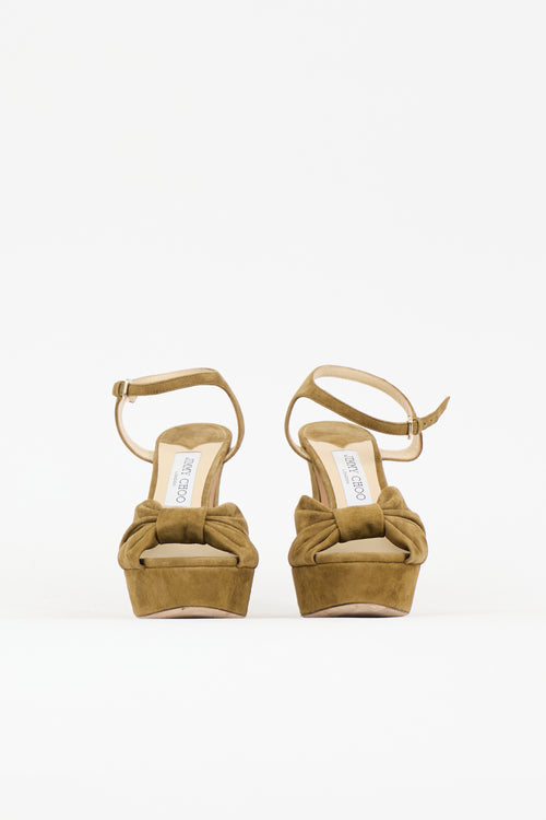 Jimmy Choo Suede Heloise Heel