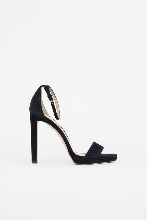 Jimmy Choo Suede Misty Platform Sandal