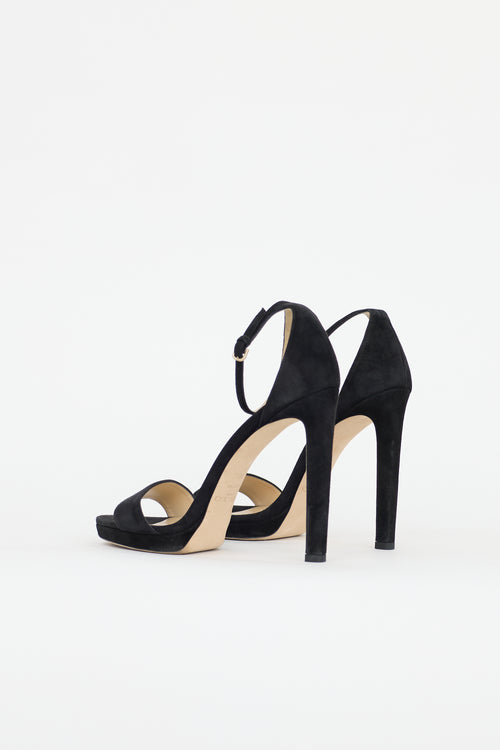 Jimmy Choo Suede Misty Platform Sandal