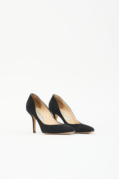 Jimmy Choo Suede Rounded Pump