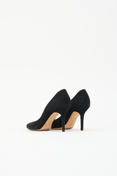 Jimmy Choo Suede Rounded Pump