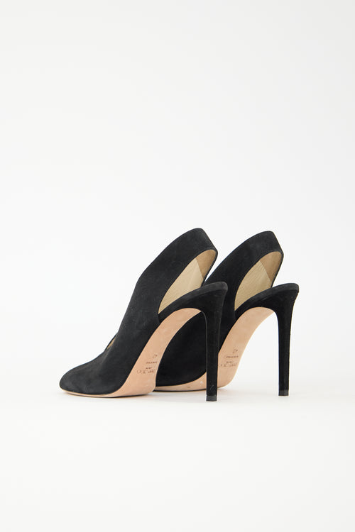 Jimmy Choo Suede Shar Slingback Heel
