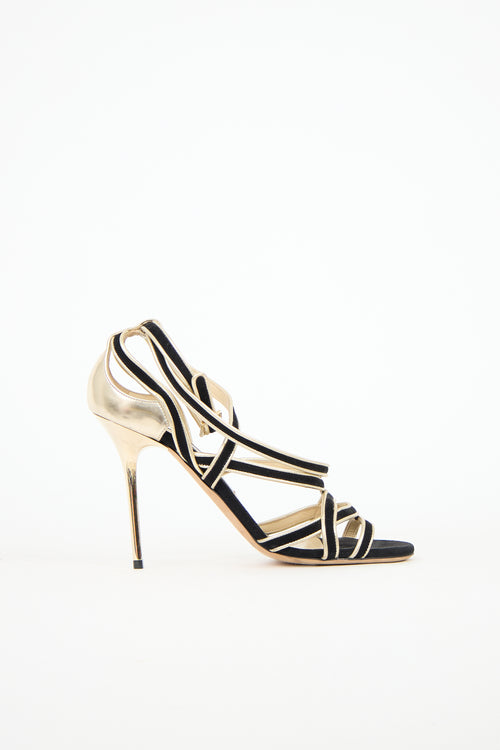 Jimmy Choo Suede Vargo Strappy Sandal