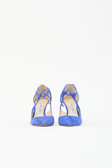 Jimmy Choo Suede & Leather Tie Heel