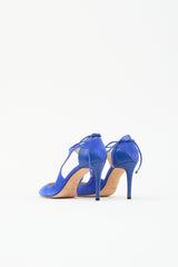 Jimmy Choo Suede & Leather Tie Heel
