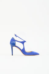 Jimmy Choo Suede & Leather Tie Heel