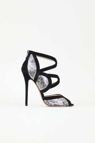 Jimmy Choo Suede & Sequin Tempest Pump
