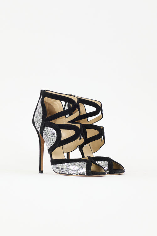 Jimmy Choo Suede & Sequin Tempest Pump