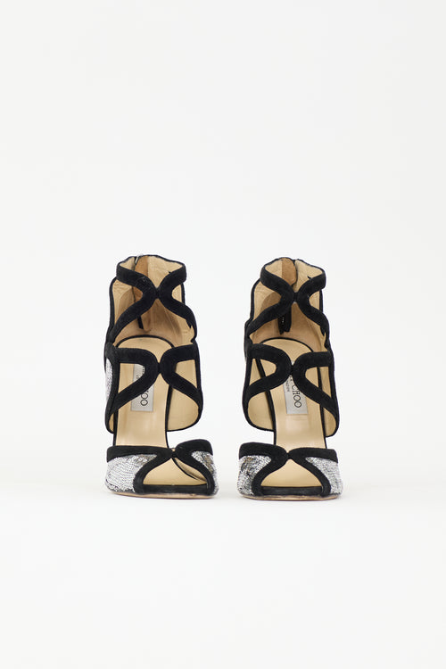 Jimmy Choo Suede & Sequin Tempest Pump