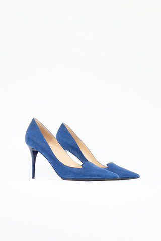 Jimmy Choo Textured Suede Alia Pump