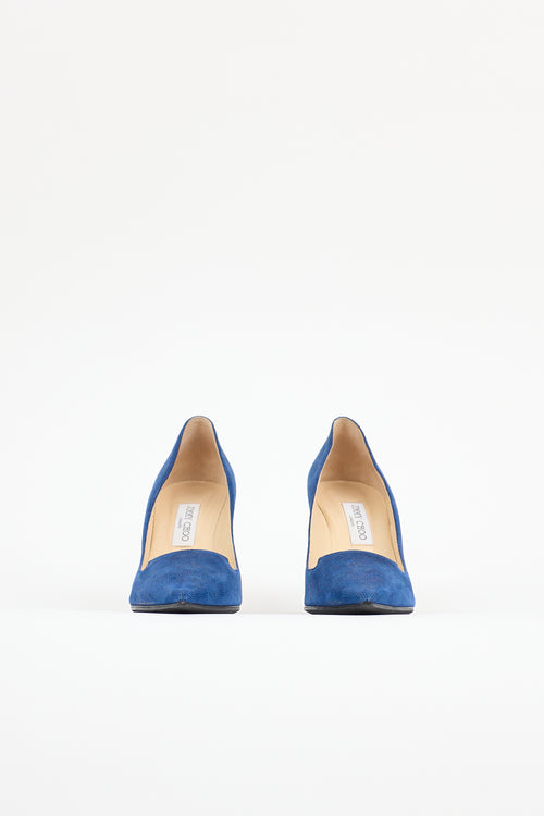 Jimmy Choo Textured Suede Alia Pump
