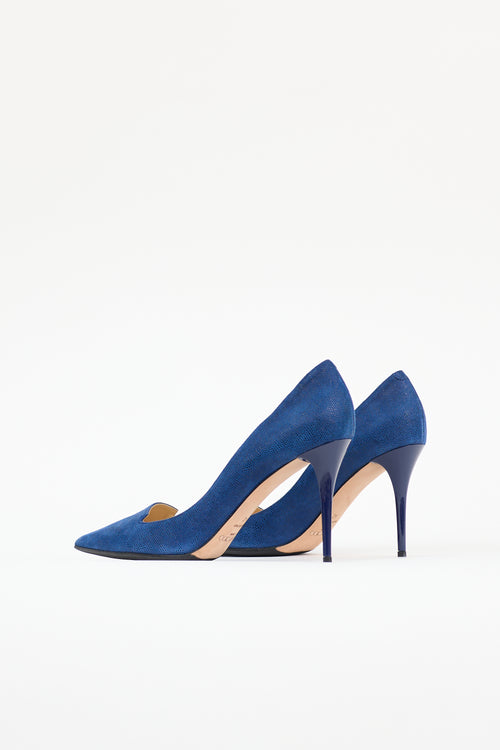 Jimmy Choo Textured Suede Alia Pump