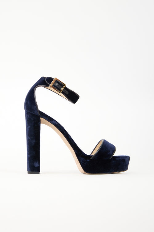 Jimmy Choo Velvet Holly Sandal