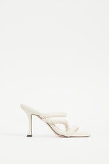 Jimmy Choo White Leather Diosa Braided Sandal