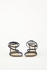 Jimmy Choo Black Leather Nori Strappy Heel