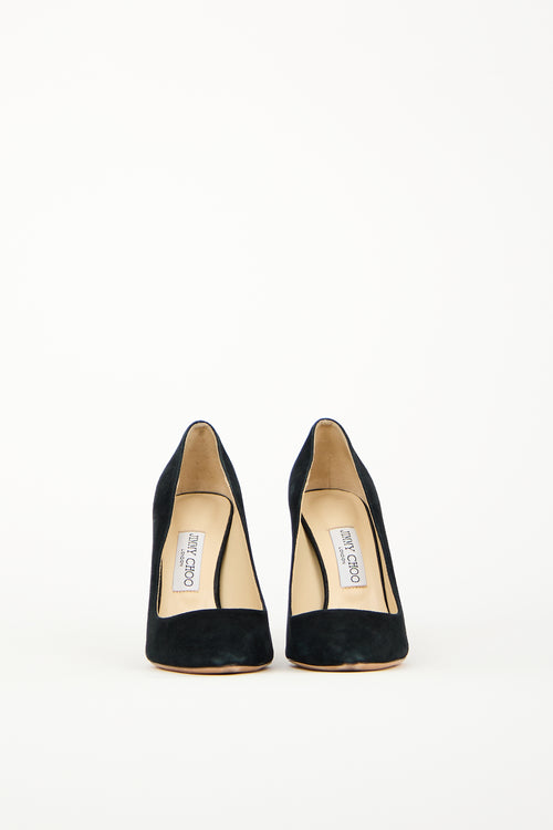 Jimmy Choo Black Suede Romy Pump