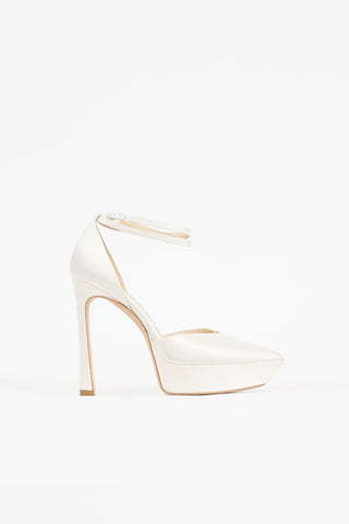 Jimmy Choo Satin Platform Heel
