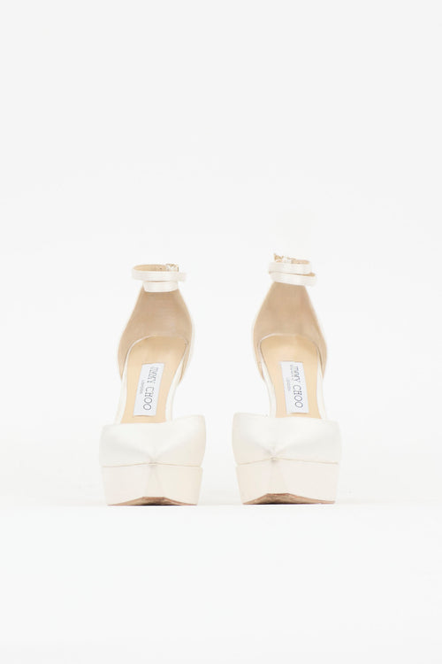 Jimmy Choo Satin Platform Heel