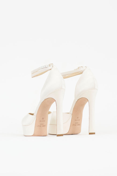 Jimmy Choo Satin Platform Heel