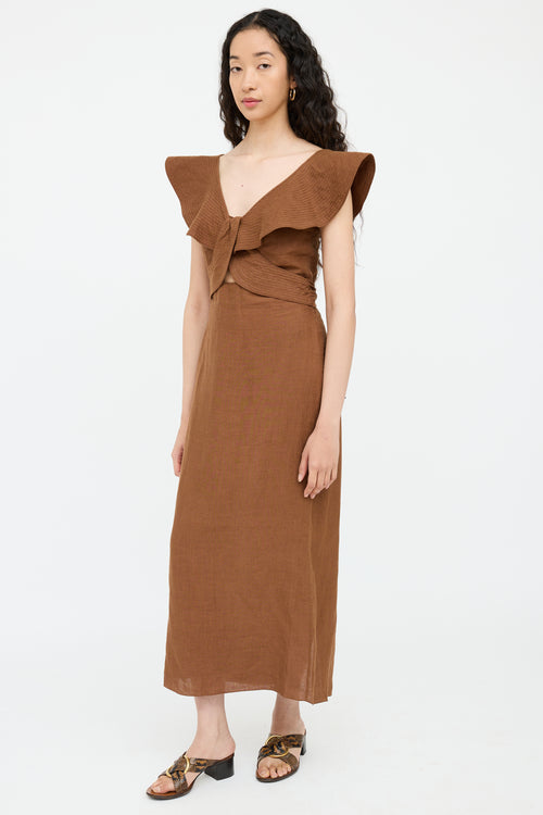 Linen Panel Dress