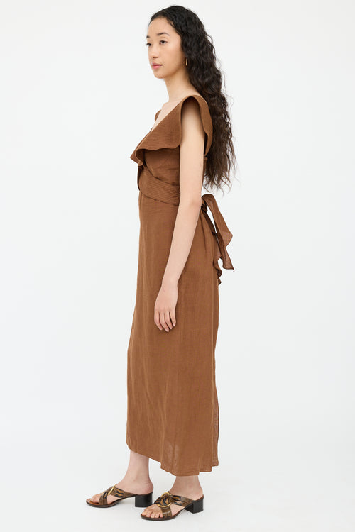 Linen Panel Dress
