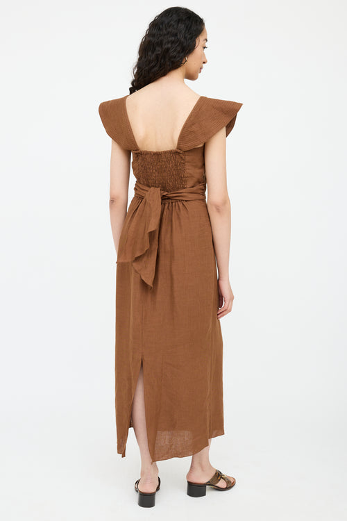 Linen Panel Dress