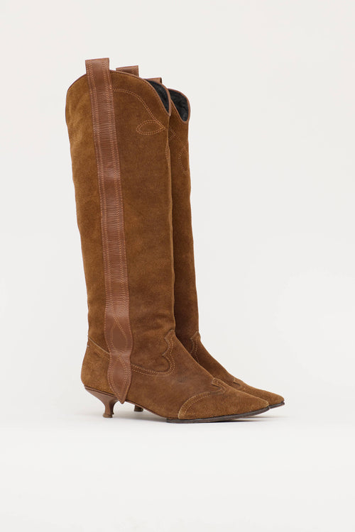 Johanna Ortiz Suede Western Boot