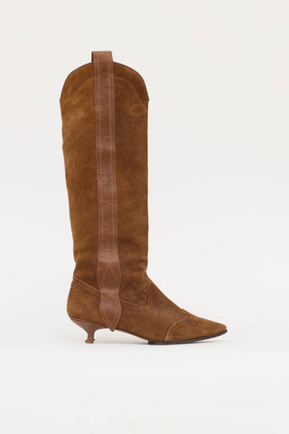 Johanna Ortiz Suede Western Boot