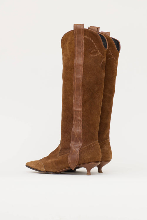 Johanna Ortiz Suede Western Boot