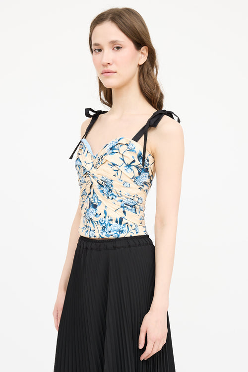 Johanna Oritz Floral Corset Top